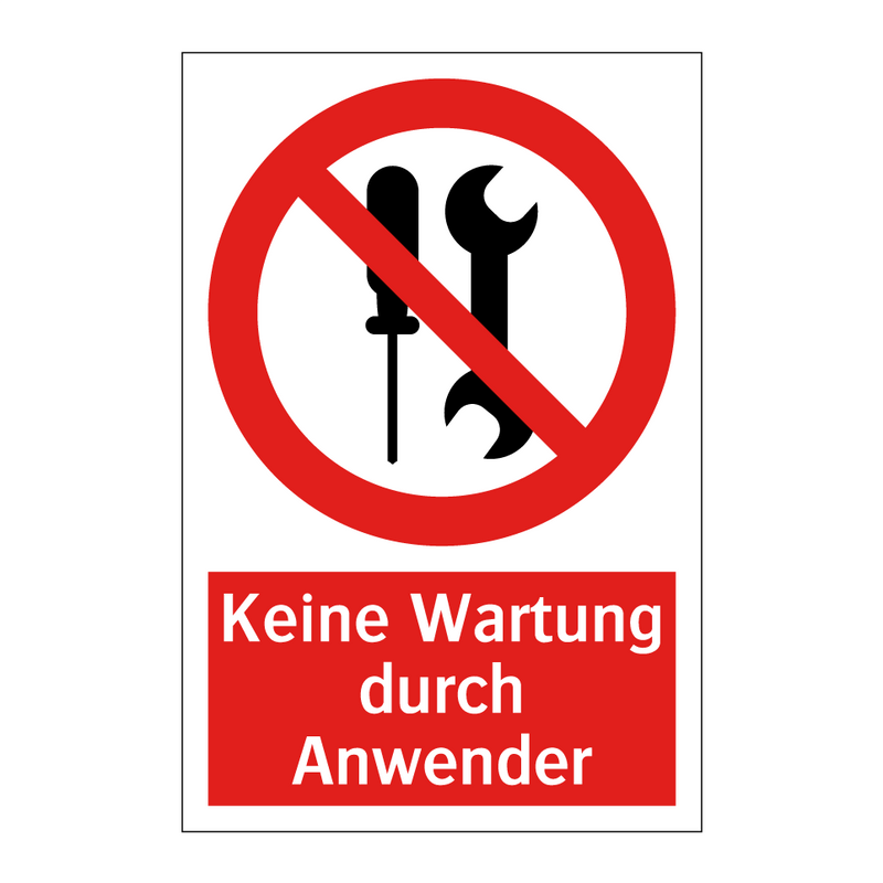 Keine Wartung durch Anwender