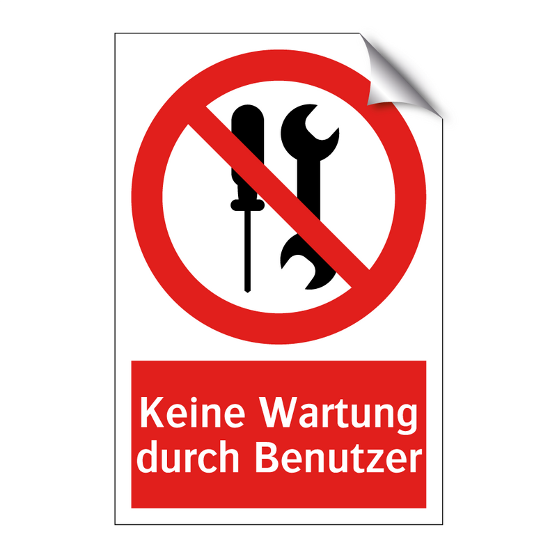 Keine Wartung durch Benutzer