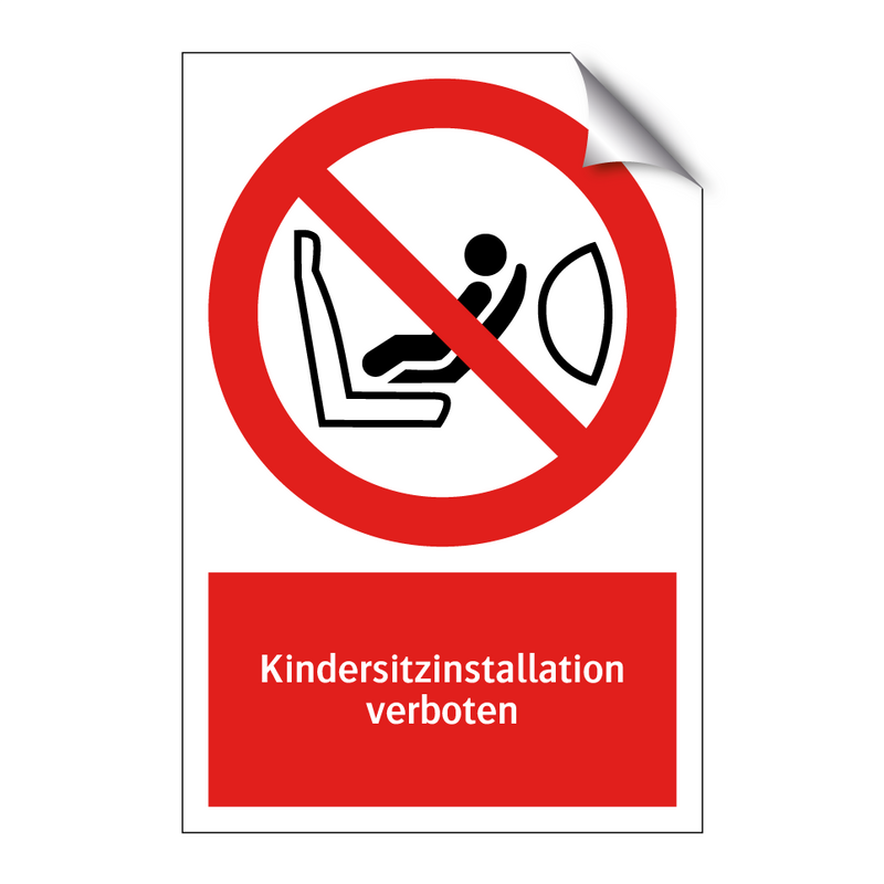 Kindersitzinstallation verboten