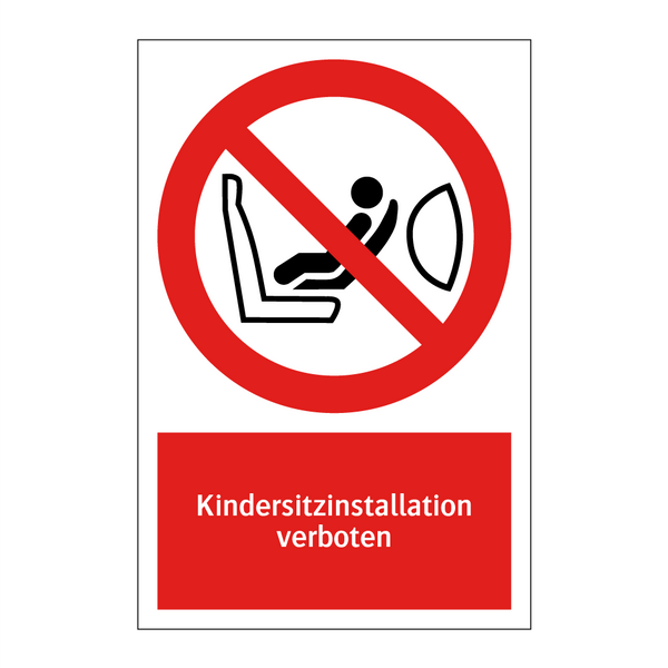 Kindersitzinstallation verboten
