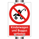 Kinderwagen und Buggys verboten