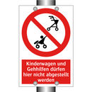 Kinderwagen und Gehhilfen dürfen hier nicht abgestellt werden