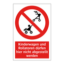 Kinderwagen und Rollatoren dürfen hier nicht abgestellt werden