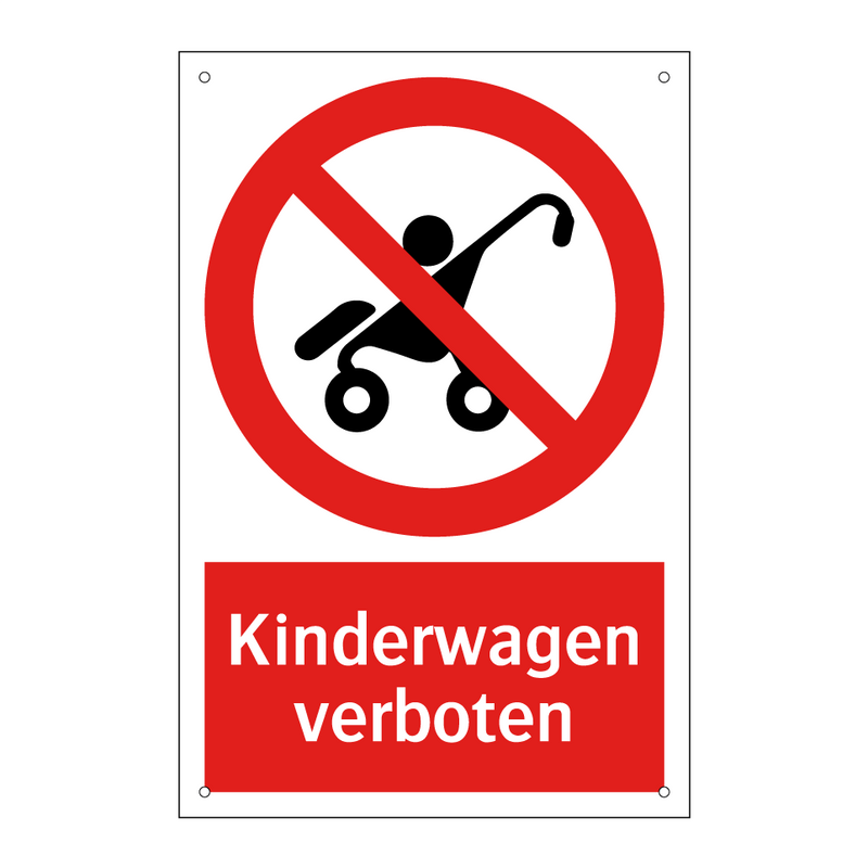 Kinderwagen verboten