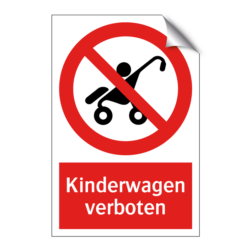 Kinderwagen verboten