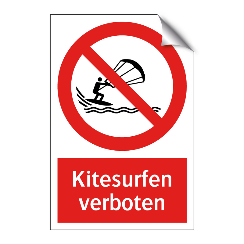 Kitesurfen verboten
