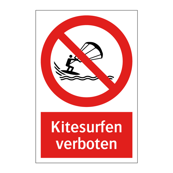 Kitesurfen verboten