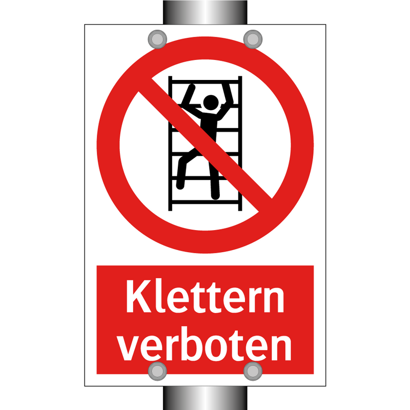 Klettern verboten