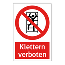 Klettern verboten