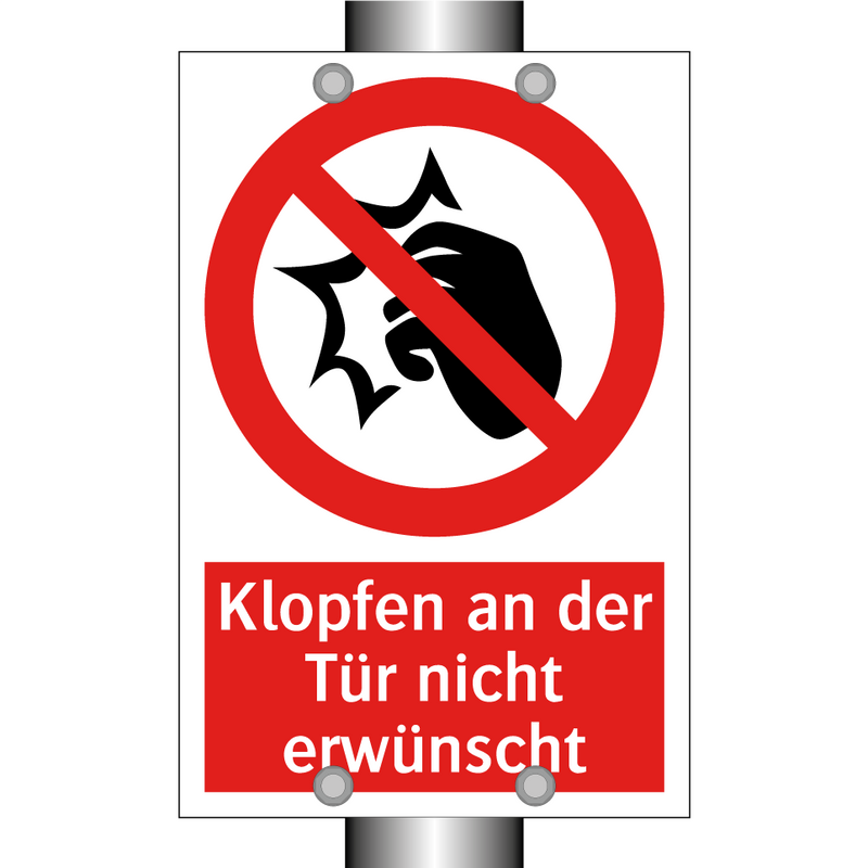 Klopfen an der Tür nicht erwünscht