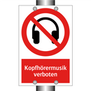 Kopfhörermusik verboten