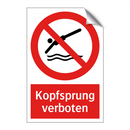 Kopfsprung verboten