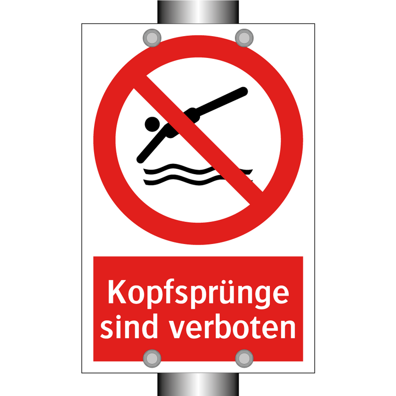 Kopfsprünge sind verboten