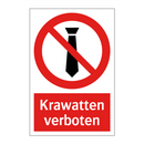 Krawatten verboten