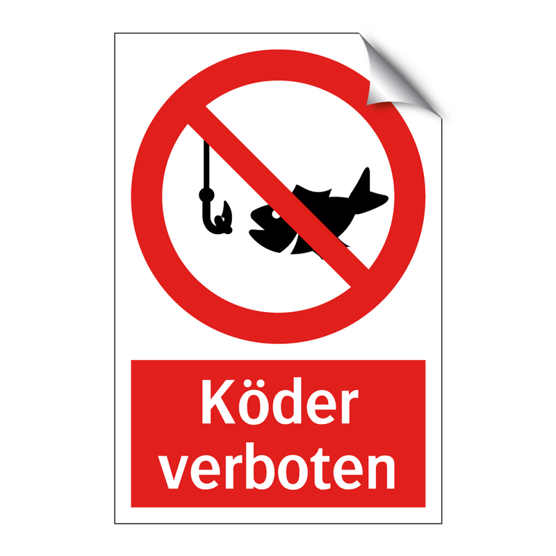 Köder verboten