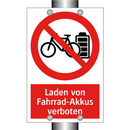 Laden von Fahrrad-Akkus verboten