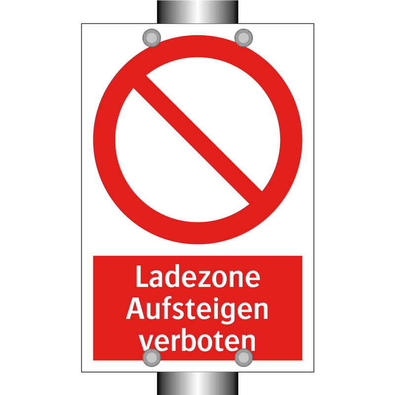 Ladezone Aufsteigen verboten