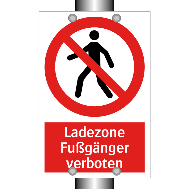 Ladezone Fußgänger verboten