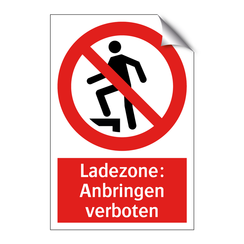 Ladezone: Anbringen verboten