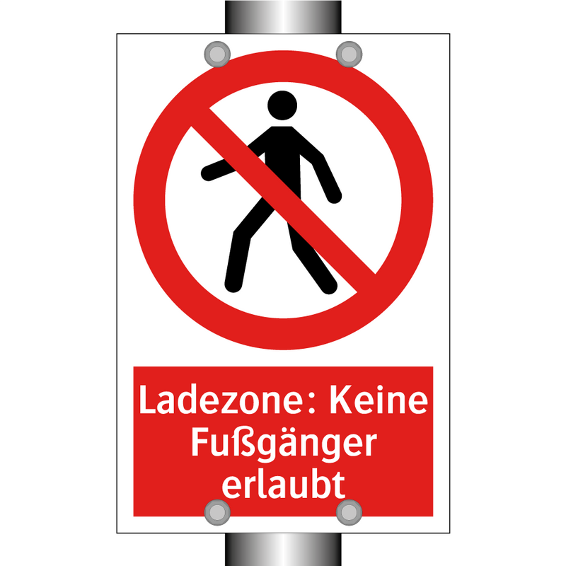Ladezone: Keine Fußgänger erlaubt
