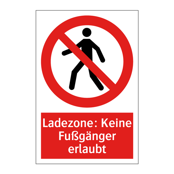 Ladezone: Keine Fußgänger erlaubt