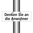 Denken Sie an die Anwohner
