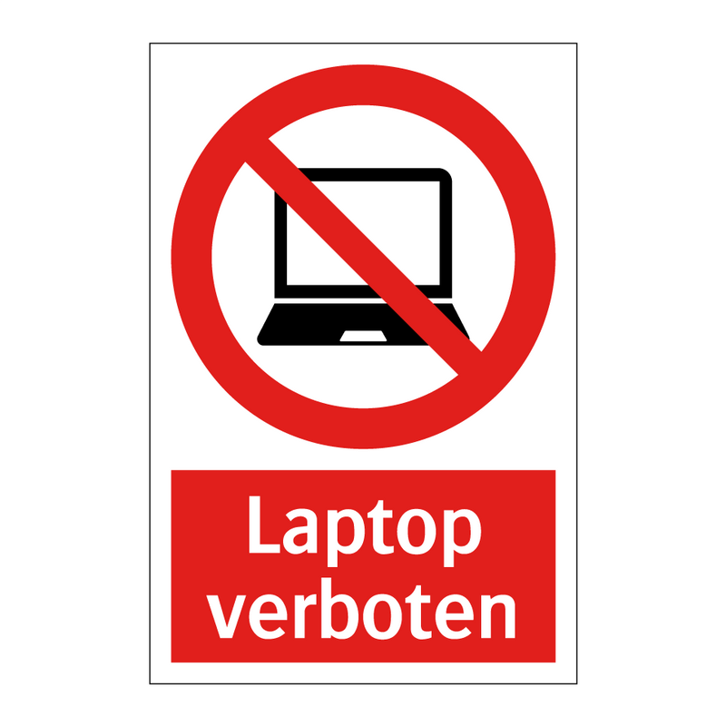 Laptop verboten