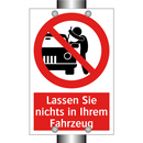 Lassen Sie nichts in Ihrem Fahrzeug