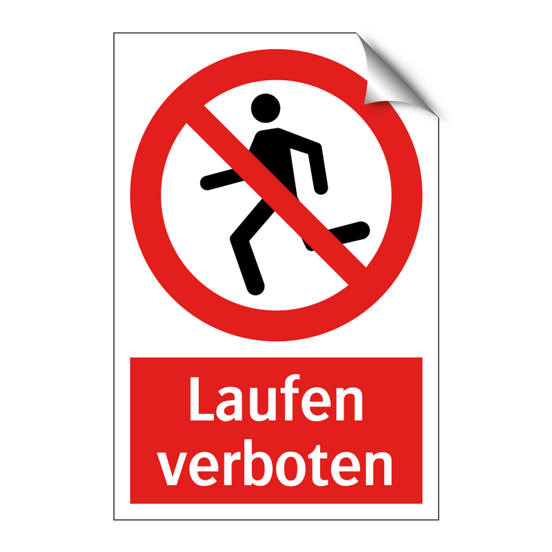 Laufen verboten