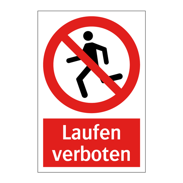 Laufen verboten