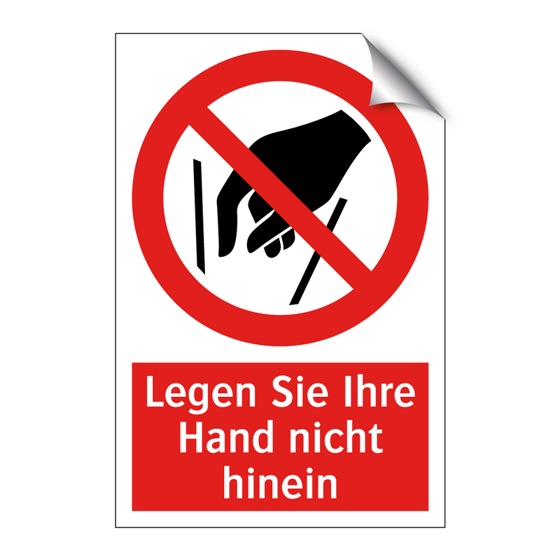 Legen Sie Ihre Hand nicht hinein