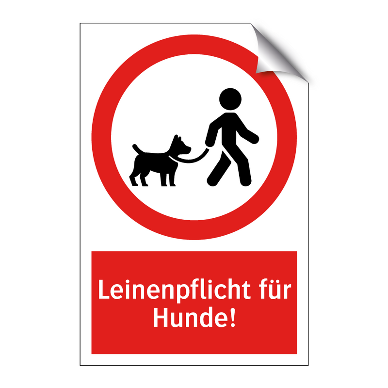 Leinenpflicht für Hunde!