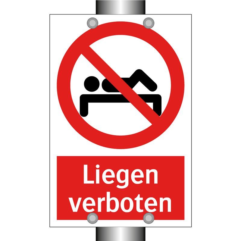 Liegen verboten