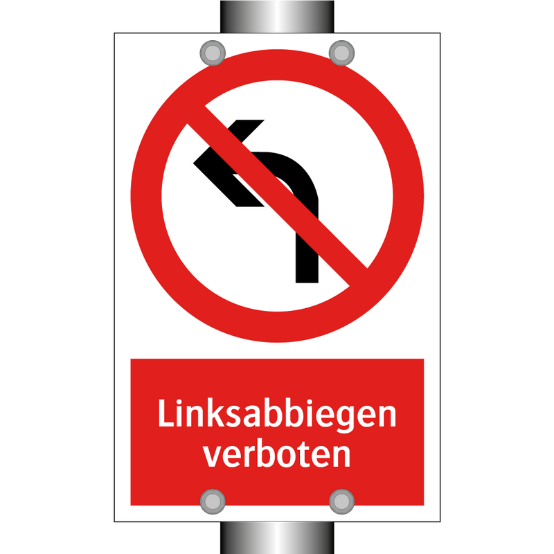 Linksabbiegen verboten