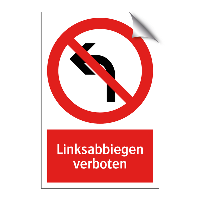 Linksabbiegen verboten