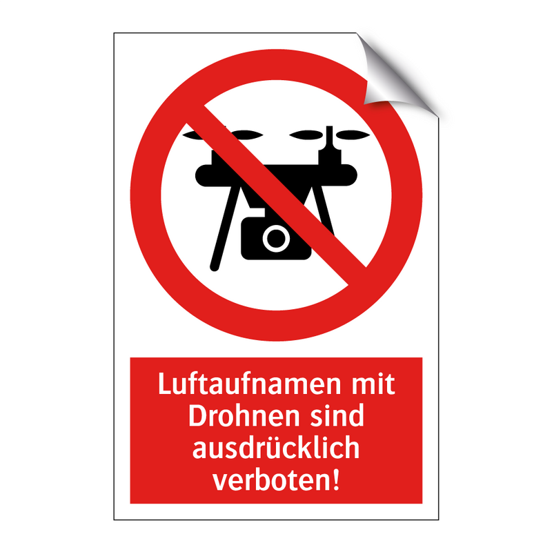 Luftaufnamen mit Drohnen sind ausdrücklich verboten!