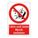 Lärm und laute Musik verboten