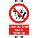 Lärm und laute Musik verboten