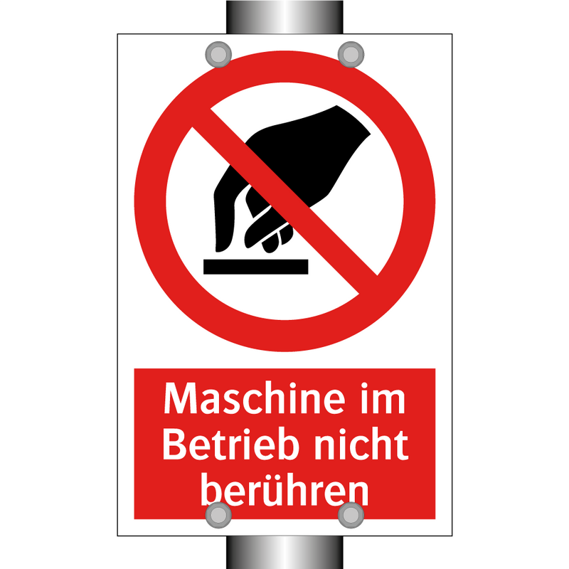 Maschine im Betrieb nicht berühren