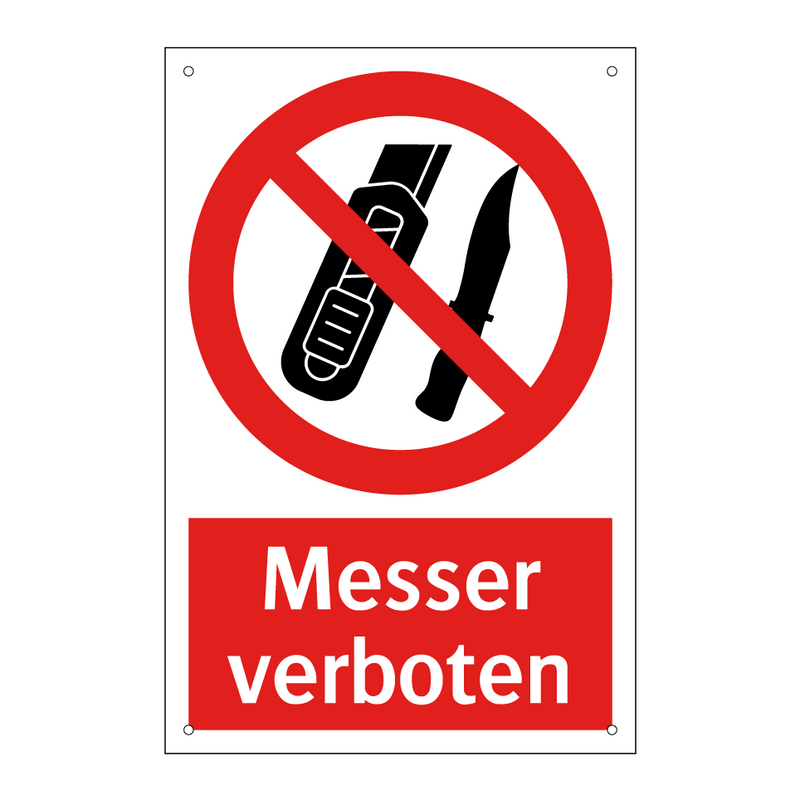 Messer verboten