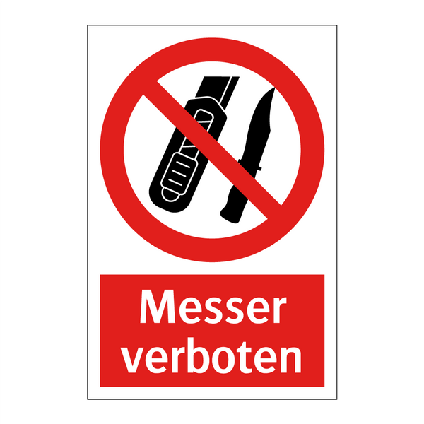 Messer verboten