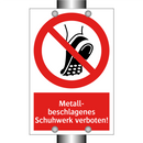 Metall- beschlagenes Schuhwerk verboten!