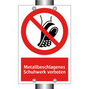 Metallbeschlagenes Schuhwerk verboten