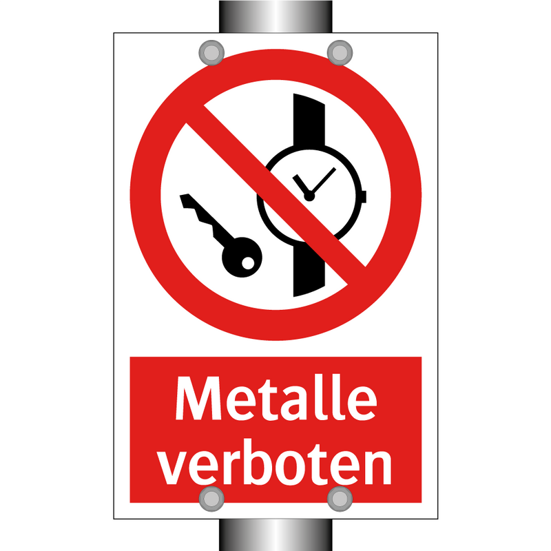 Metalle verboten