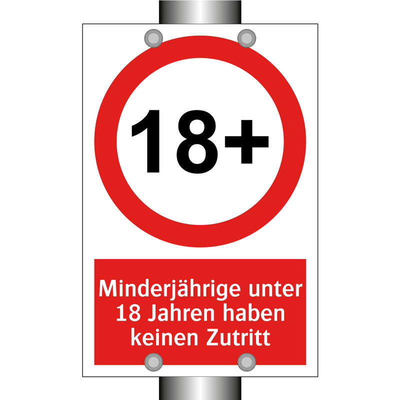 Minderjährige unter 18 Jahren haben keinen Zutritt