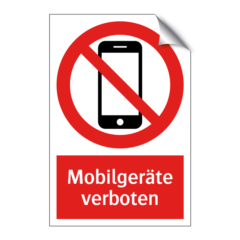 Mobilgeräte verboten