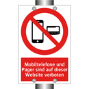 Mobiltelefone und Pager sind auf dieser Website verboten