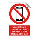 Mobiltelefone verboten. Bitte schalten Sie Ihr Mobiltelefon aus!