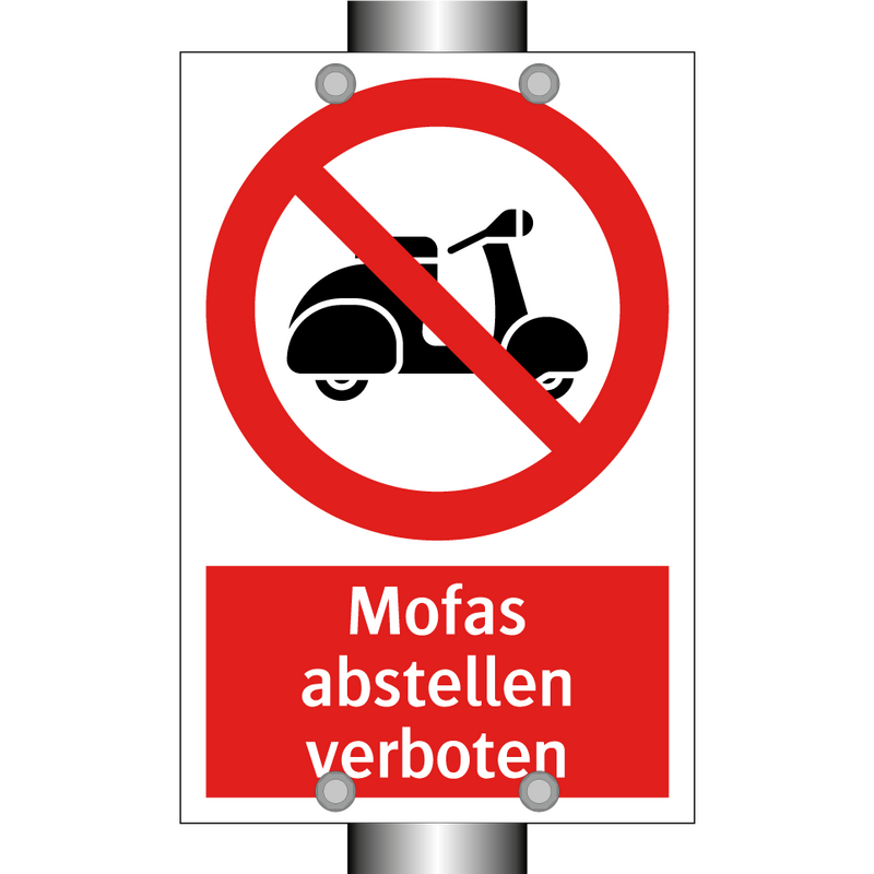 Mofas abstellen verboten