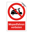 Mopedfahren verboten